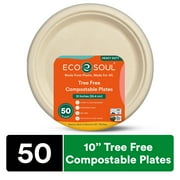 Ecosoul - Rnd Plate 10 Inch Bagasse - Case Of 8-50 Ct